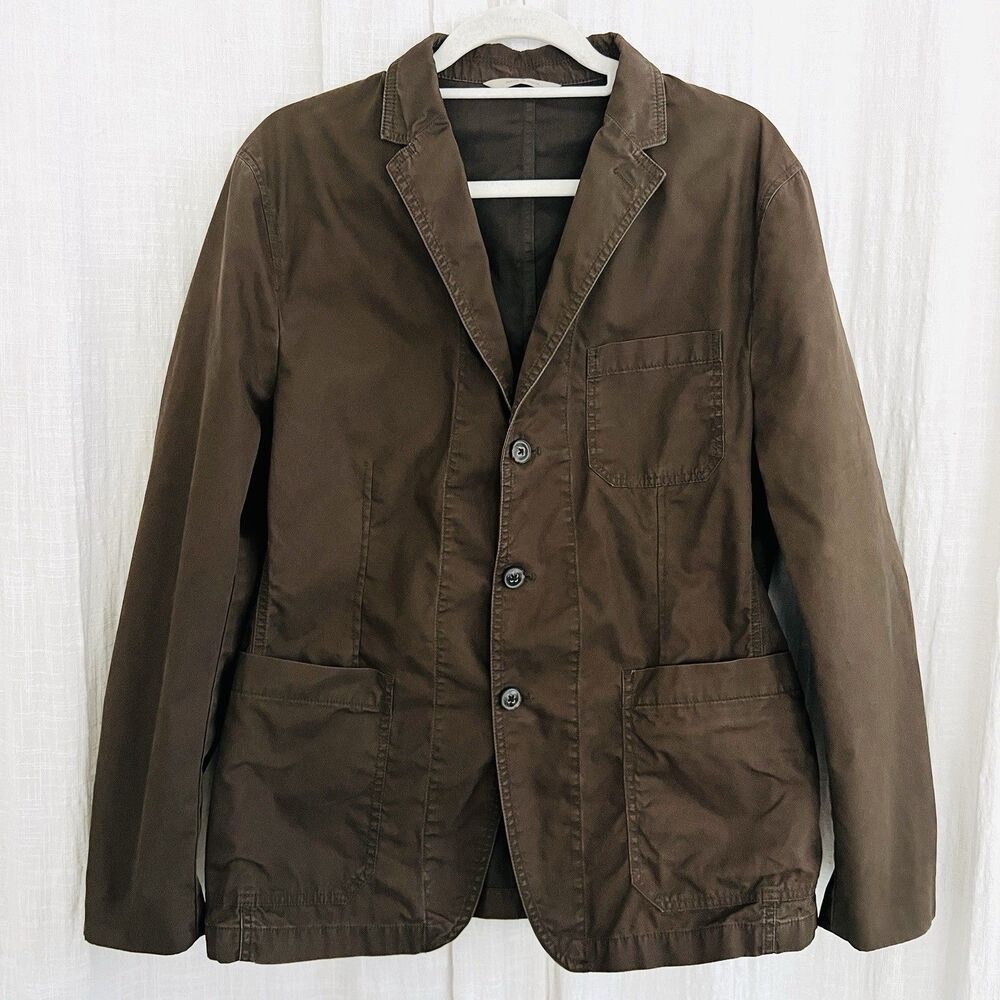 Banana Republic Heritage Collection Brown Military Utility Blazer - Mens 42S
